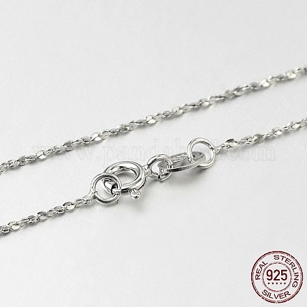 Trendige rhodinierte 925-Sterling-Silberketten-Halsketten STER-M050-A-19-1