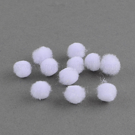 Round Wool Pom Pom Ball Beads X-AJEW-S006-1mm-01-1