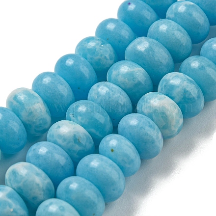 Brins de perles teintes en jaspe impérial synthétique G-D077-E01-01J-1