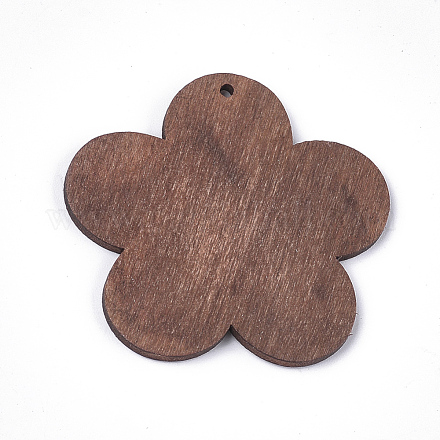 Ciondoli in legno tinti WOOD-T016-06B-1