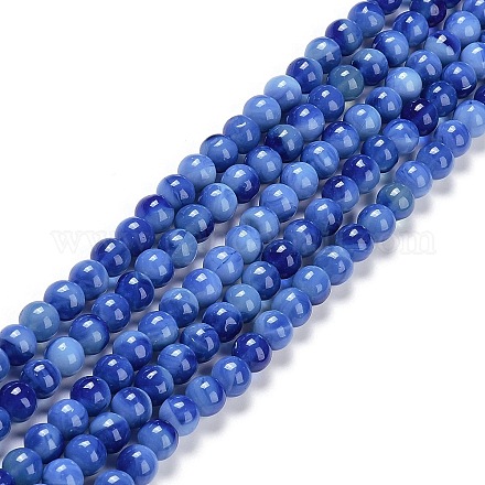 Perles rondes de fils de verre GLAA-M044-01F-1