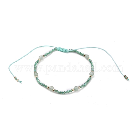 Bracelet de perles tressées en cordon de nylon ajustable BJEW-JB05683-02-1