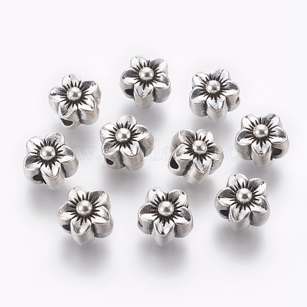 Perles en alliage de style tibétain X-MPDL-5452-AS-FF-1