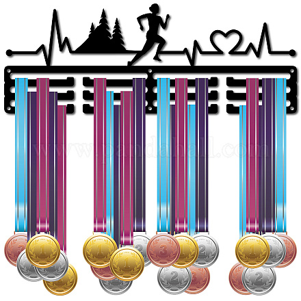Creatcabin - Colgador de medallas para correr ODIS-WH0021-179-1