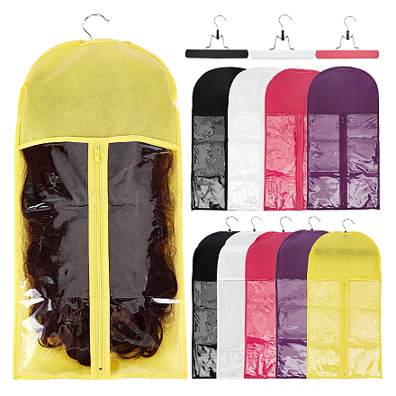 Olycraft 10 компл. 5 цвета в форме арки тканевый парик для хранения сумок на молнии ABAG-OC0001-07-1