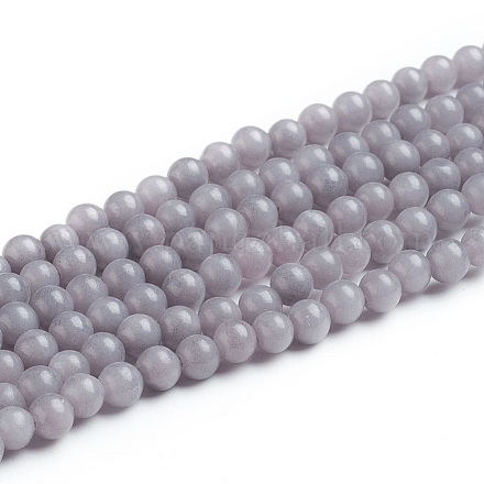 Chapelets de perles rondes en jade de Mashan naturelle G-D263-4mm-XS29-1