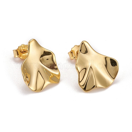 925 Sterling Silber Ohrstecker EJEW-F265-03G-1