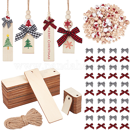 Ahadermaker diy kit de fabricación de decoración de colgantes con tema navideño DIY-GA0005-29-1