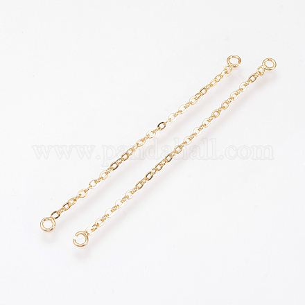 Brass Chain Links connectors KK-Q735-164G-1