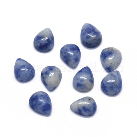 Natürliche blaue Fleck Jaspis Cabochons G-O175-22-01-1