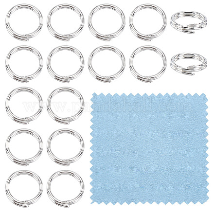 16 шт. 925 разъемных кольца из стерлингового серебра STER-HY0001-16-1