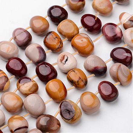 Natural Mookaite Beads Strands G-D827-10-1