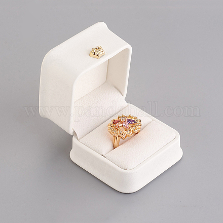 Scatole regalo anello in pelle pu LBOX-L005-A03-1