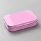 Iron Jewelry Storage Boxes with Hinged Lid, for DIY Candles, Dry Storage, Spices, Tea, Candy, Party Favors, Rectangle, Pearl Pink, 9.8x6.35x2.25cm