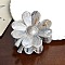 Resin Claw Hair Clips, Hair Accessories for Women & Girls, Flower, Gainsboro, 82mm