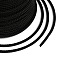 40M Nylon Coated 304 Stainless Steel Braided Wires, Round, Black, 3mm, 9 Gauge, about 131.23 Feet(40m)/Roll