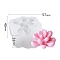 Succulent Plants Shape DIY Candle Silicone Molds, Resin Casting Molds, For UV Resin, Epoxy Resin Jewelry Making, White, 48x57x31mm