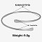 Simple 304 Stainless Steel Cuff Bangles for Women, Stainless Steel Color, Inner Diameter: 2-1/2 inch(6.4cm)