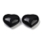 Heart Natural Obsidian Palm Stones, Anxiety Healing Pocket Thumb Stone, 24.5x30~31x17mm