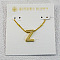 Brass Initial Pendant Necklaces for Women, Golden, Letter Z, 15.75 inch(40cm)