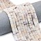 Natural Quartz Beads Strands, Frosted, Disc Beads, Heishi Beads, 6~6.5x1~1.5mm, Hole: 0.9mm, about 242~244pcsrand, 15.16~15.35 inch(38.5~39cm)