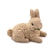Resin Cute Animal Display Decorations, for Home Office Desk Decoration, Rabbit, 51x26.5x39mm