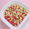 Opaque Acrylic Beads, Rondelle, Red, 4x3mm, Hole: 1.4mm