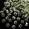 Transparent Acrylic Beads, Round, Light Yellow, 6x5mm, Hole: 1.8mm, about 3537pcs/402g