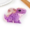 Acrylic Claw Hair Clips, Old Rose, Dragon, 83x53mm