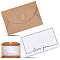 30Pcs Paper InsidePage, Paper Cards, for Envelope, Rectangle, with 30Pcs Kraft Paper Envelope, White, 92~170x55~155x0.4~0.5mm