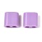 ABS Plastic Beads, Square, 2-Hole, Suitable For 5~6mm Cord, Plum, 15x15x8.5mm, Hole: 4.8mm