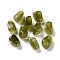 Transparent Resin Beads, Nuggets, Dark Olive Green, 14.5x12x8.5mm, Hole: 1.8mm