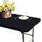 Polyester Tablecloth, for Home Decorations, Rectangle, Black, 1200x750x0.5mm