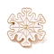 Christmas Theme Enamel Pins, Alloy Brooches for Backpack Clothes, Snowflake, 24x23x2mm