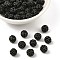 Alloy Beads, with Rhinestones, Grade A, Round, Gunmetal, Size: about 8mm in diameter, hole: 2mm