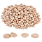 250Pcs Unfinished Natural Wood Cabochons, Undyed, Half Round Dome, Old Lace, 12x6mm
