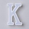 Silicone Molds, Resin Casting Molds, For UV Resin, Epoxy Resin Jewelry Making, White, Letter.K, 4.1x2.8x1.1cm