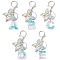 Butterfly Shape Resin & Acrylic Keychain, with Iron Rings, Mixed Shapes, 93.5mm, Pendant: 29.5~34x22~39.5x2~8mm