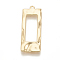 Alloy Pendants, Rectangle, Golden, 40x15x1mm, Hole: 1.5mm