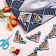 Stickerei-Polyesterbänder im ethnischen Stil OCOR-WH0060-48A-4