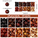 Ph pandahall 200 pièces 10 couleurs 8 mm perles rondes en bois naturel en vrac assorties en vrac pour la fabrication de bijoux artisanaux WOOD-PH0002-51-2