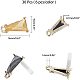Accessoires de boucles d'oreilles en alliage arricraft PALLOY-AR0001-05LG-2