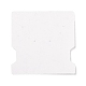 紙のアクセサリーディスプレイカード  イヤリング ネックレス ホルダー カード  女性の模様を持つ正方形  小麦  7.4x7.4x0.03cm  穴：1mm DIY-B061-08A-2