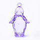透明なアクリルパーツ  多面カット  ペンギン  ミックスカラー  48.5x29.5x17mm  穴：3mm  約65個/500g TACR-S149-03-4