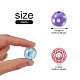 Craftdady 70pcs 7 style ab-color plaqué & bubblegum & couleur unie & perles acryliques transparentes peintes à la bombe MACR-CD0001-03-3