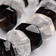 Rondelle facettée quartz fumé naturel & perles de cristal pierres précieuses G-J332-C10-1