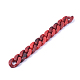 Handmade Acrylic Curb Chains/Twisted Chains X-AJEW-JB00530-01-2