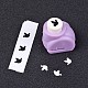 Mini juegos de punzones de papel para manualidades de plástico de un solo color al azar o colores mezclados al azar para álbumes de recortes y artesanías de papel AJEW-L051-05-3