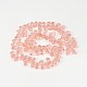 Brins de perles de verre en forme de larme à facettes GLAA-J068-01-2