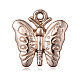 Cadmium Free & Nickel Free & Lead Free Alloy Butterfly Pendants PALLOY-F096-01G-NR-1